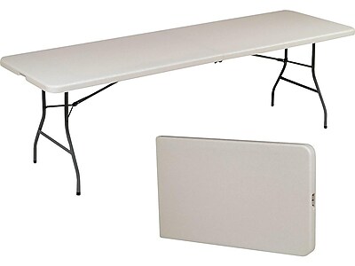 Staples Clearance Folding Resin Tables IN STORE YMMV, 6ft. $29.46, 6ft. Bi-fold $35.46, 8ft. Bi-fold $41.46