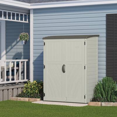 Suncast 53 in. x 32.5 in. x 71.5 in. Covington Large Plastic Vertical Shed $285.00