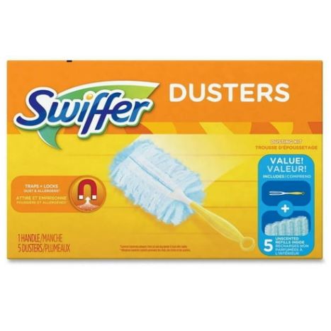 Swiffer Dusters Dusting Kit 1 Handle 5 Dusters $1 or less Free Store Pickup