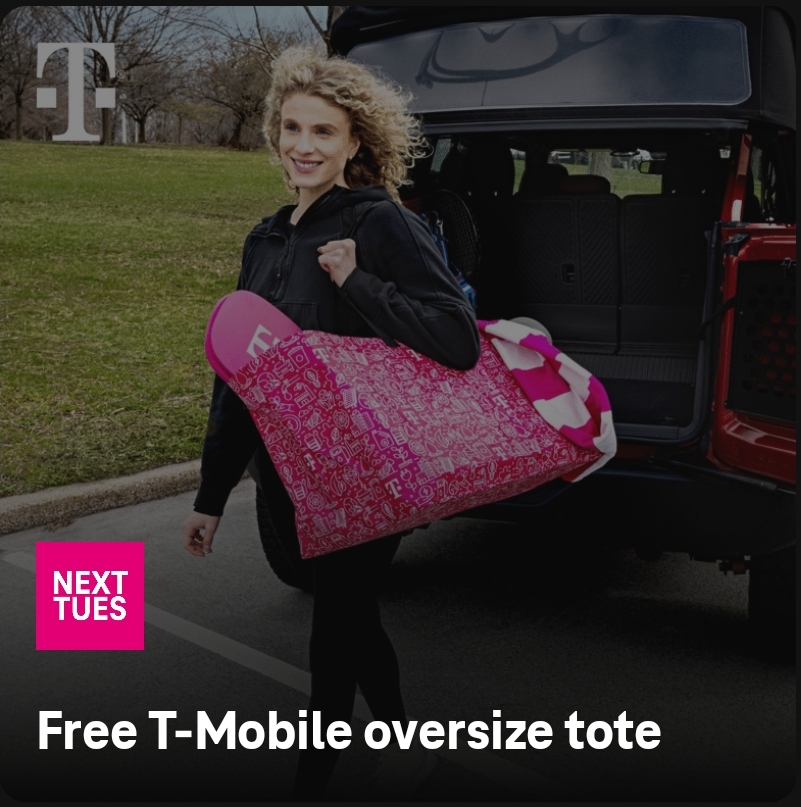 T-Life app users 4/16/24 Free oversize tote bag, $25 ThredUp credit free clean out kit, 1 year USA Today subscription for $1, 10 cent Shell gas discount 