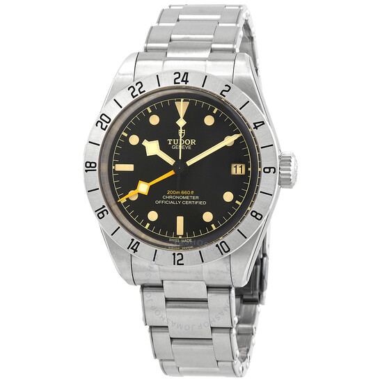 TUDOR Mens Black Bay Pro Automatic GMT Watch on Bracelet $3525 Free Shipping