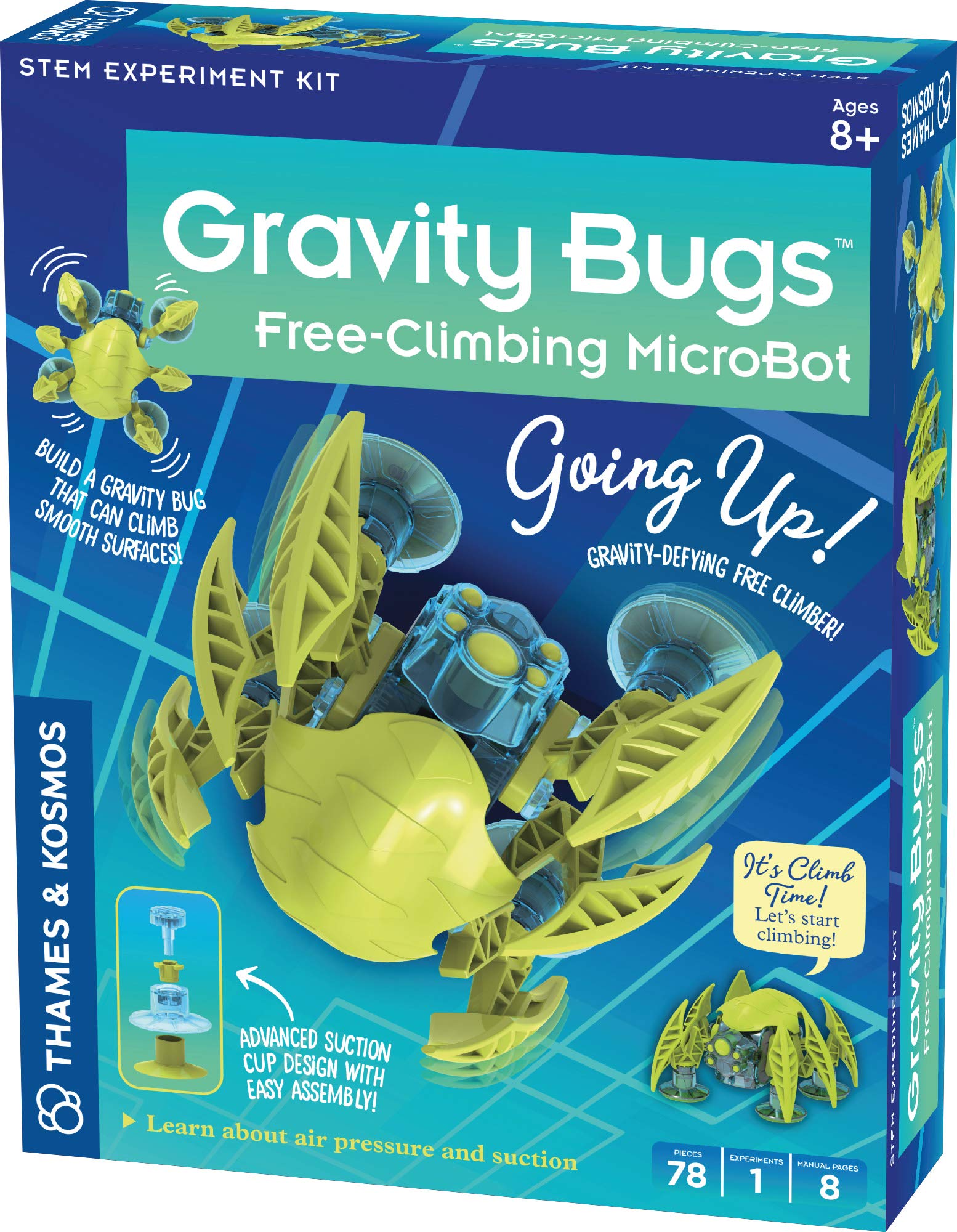 Thames Kosmos Buildable Robotic Wall-Crawling Gravity Bugs MicroBot STEM Toy/ Building Kit $4.88 Free Shipping w/ Prime