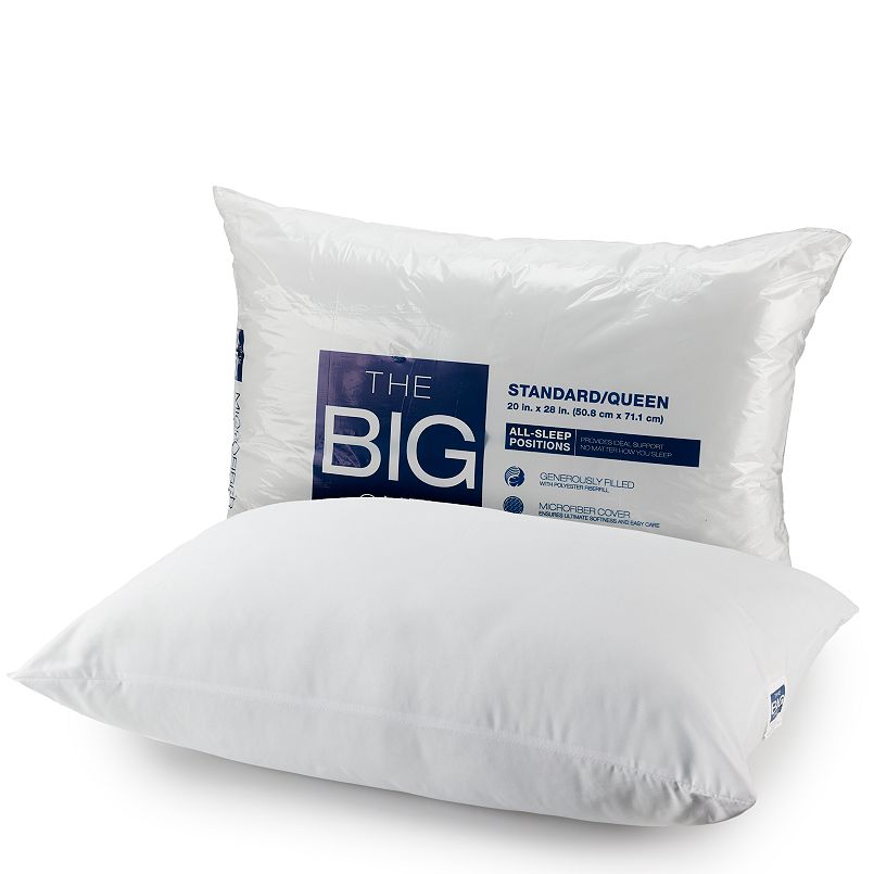 The Big One Microfiber Pillow Standard/Queen $2.55 Free Store Pickup at Kohls or F/S on Orders $49 