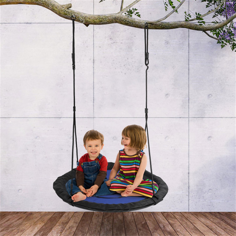 Today Only Norbi Round Tree Swing w/ Durable Steel Frame Adjustable Rope $29 Free Shipping