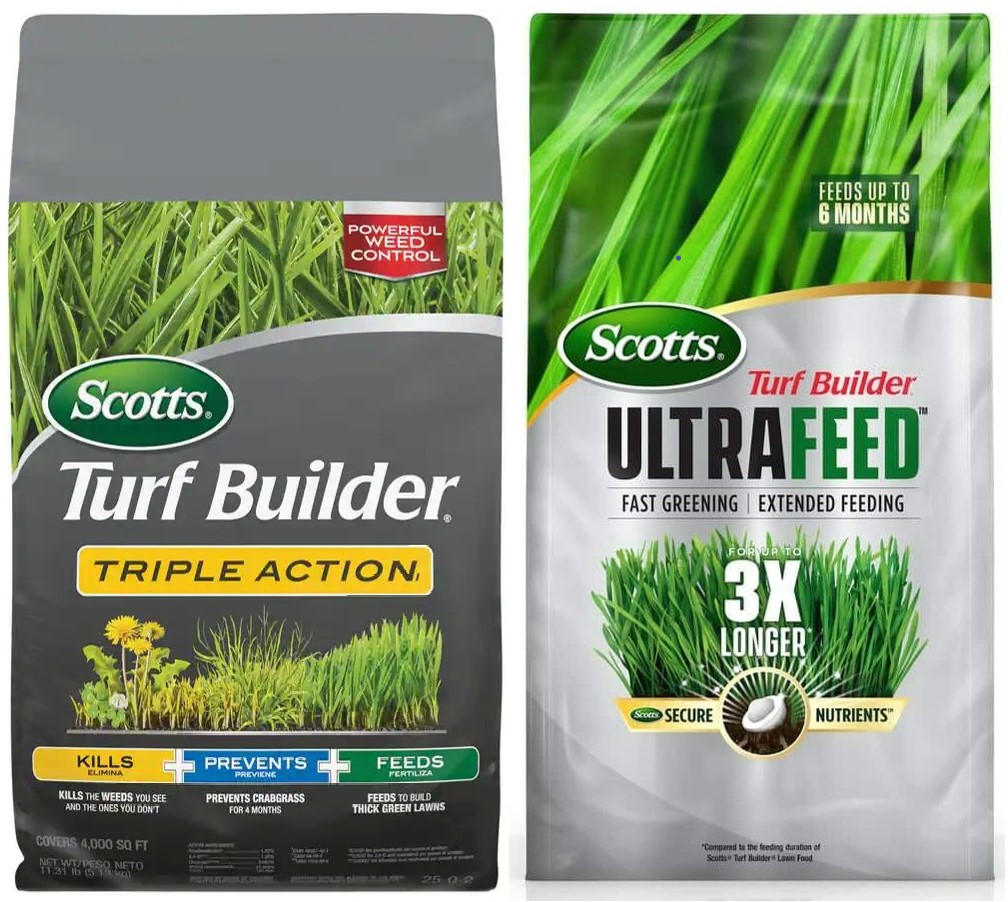 Turf Builder Triple Action1 11.31 lbs. 4,000 sq. ft. WITH FREE Turf Builder 20 lbs. Covers Up to 8,889 sq. ft $34.97 Hom