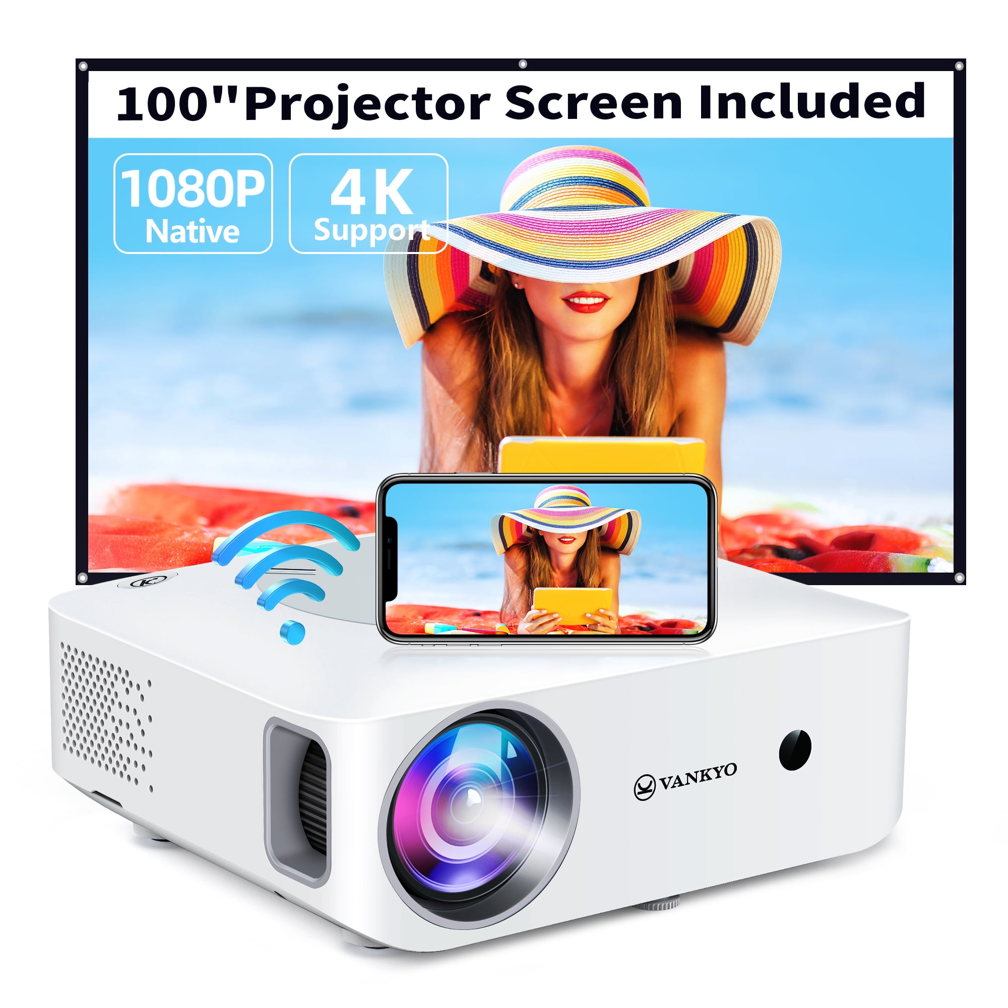 VANKYO Leisure E30T Native 1080P 5G WiFi Projector, Supports 4K 5G Sync, Full HD LED Projector $31