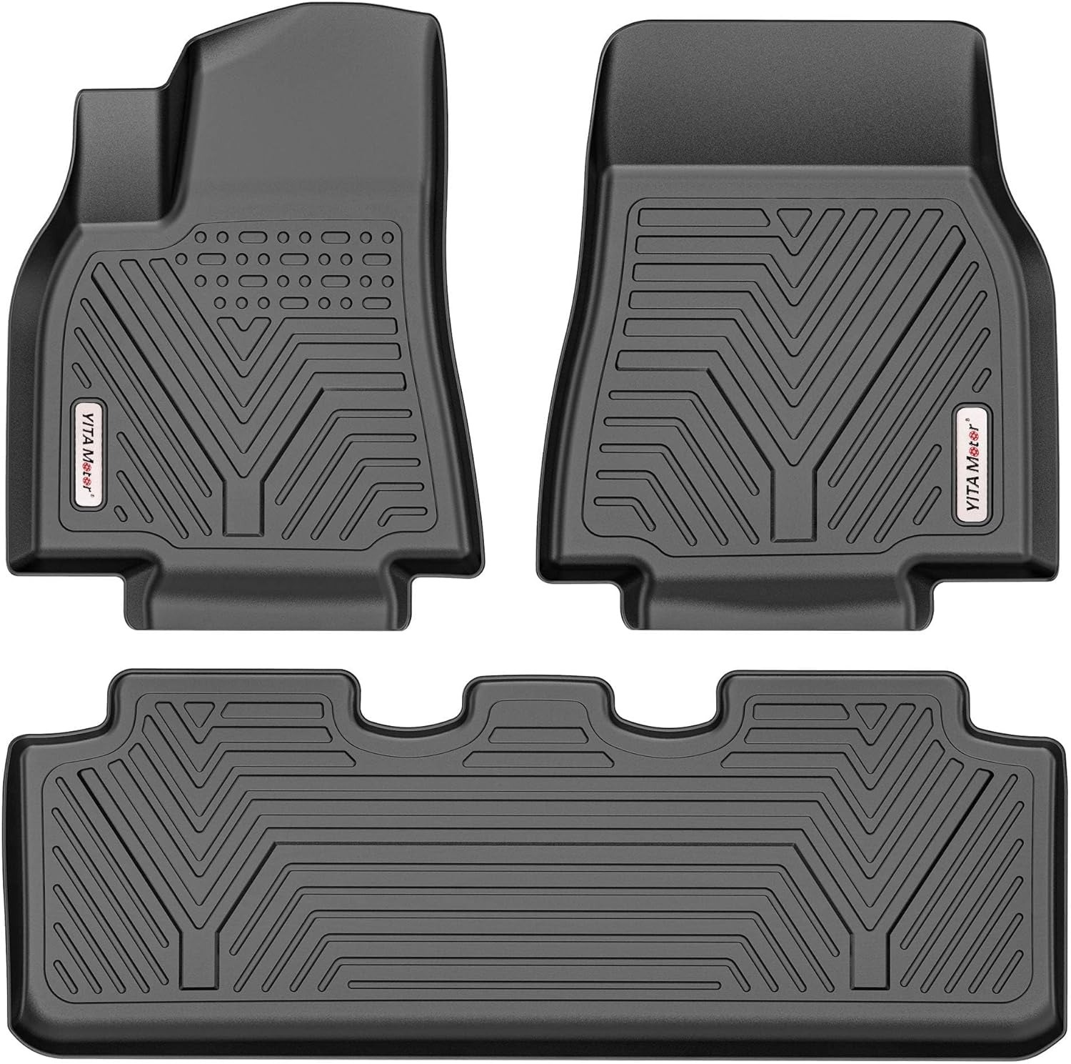 YITAMOTOR 3-Piece Tesla Model Y All-Weather Floor Mats 2020-2024 Black $28 Free Shipping $25