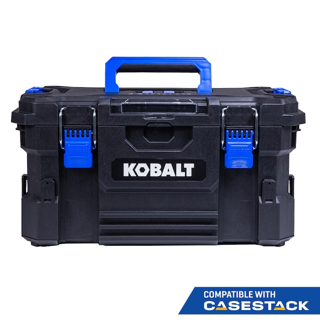 YMMV / Clearance Kobalt CASESTACK 21.25-in W x 11-in H Black Plastic Lockable Tool Box Lowes.com - $14.92