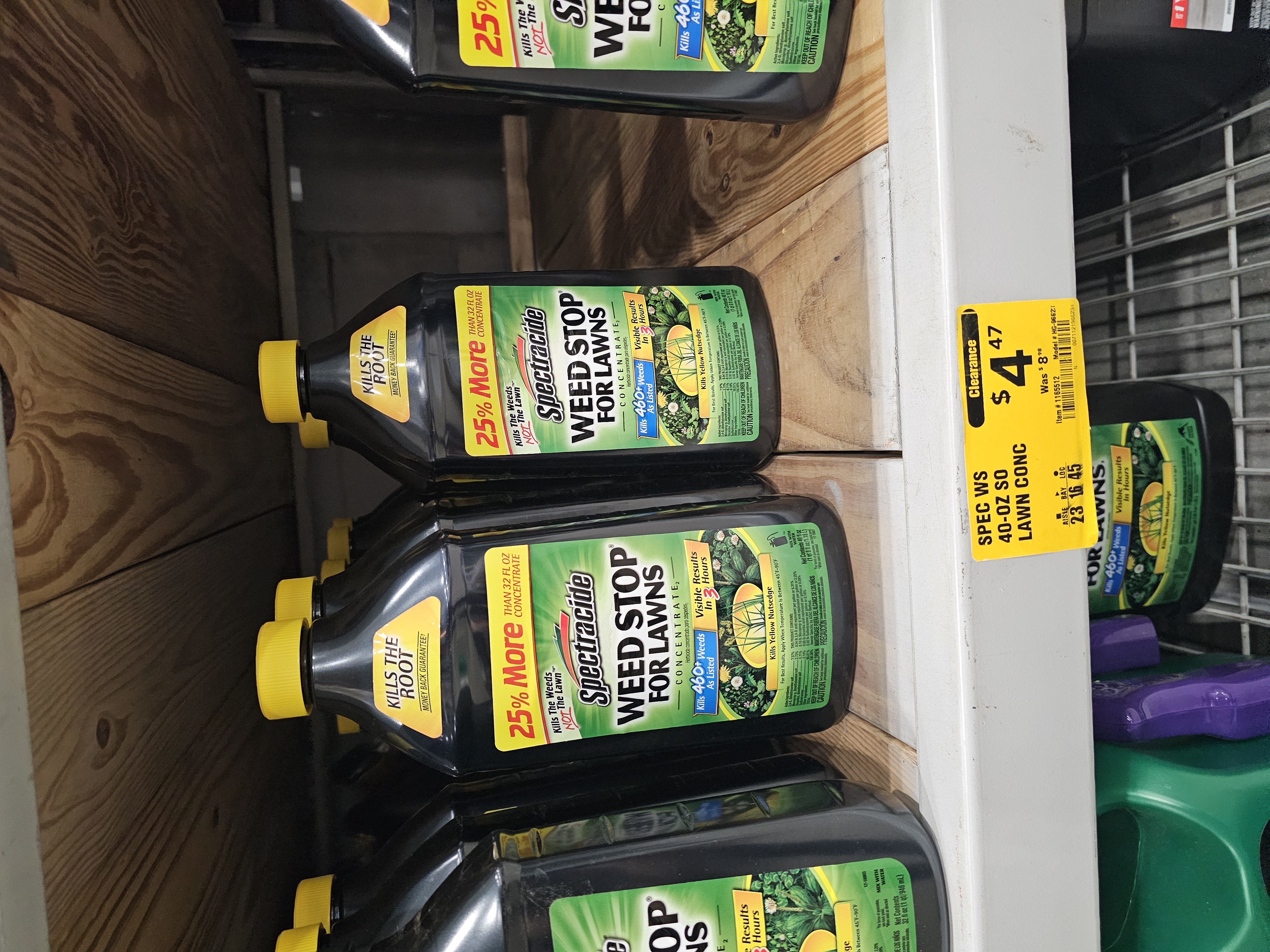 YMMV Spectracide Weed Stop 40oz. concentrate on clearance at Lowes for $4.47