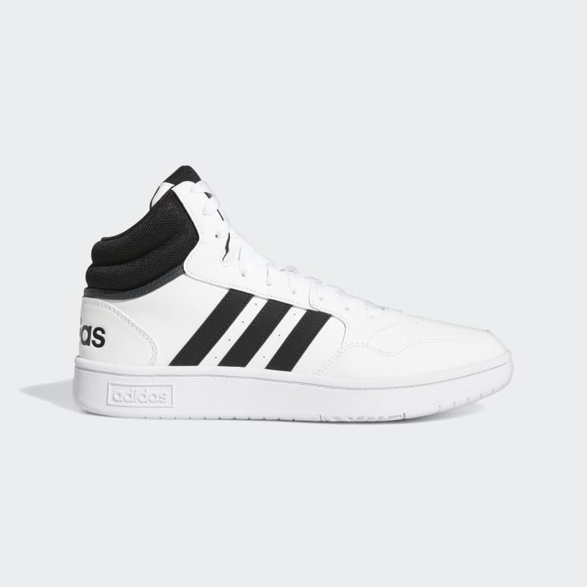 Adidas Hoops 3.0 Mid Classic Vintage Shoes - Black Mens Lifestyle adidas US - $22.50