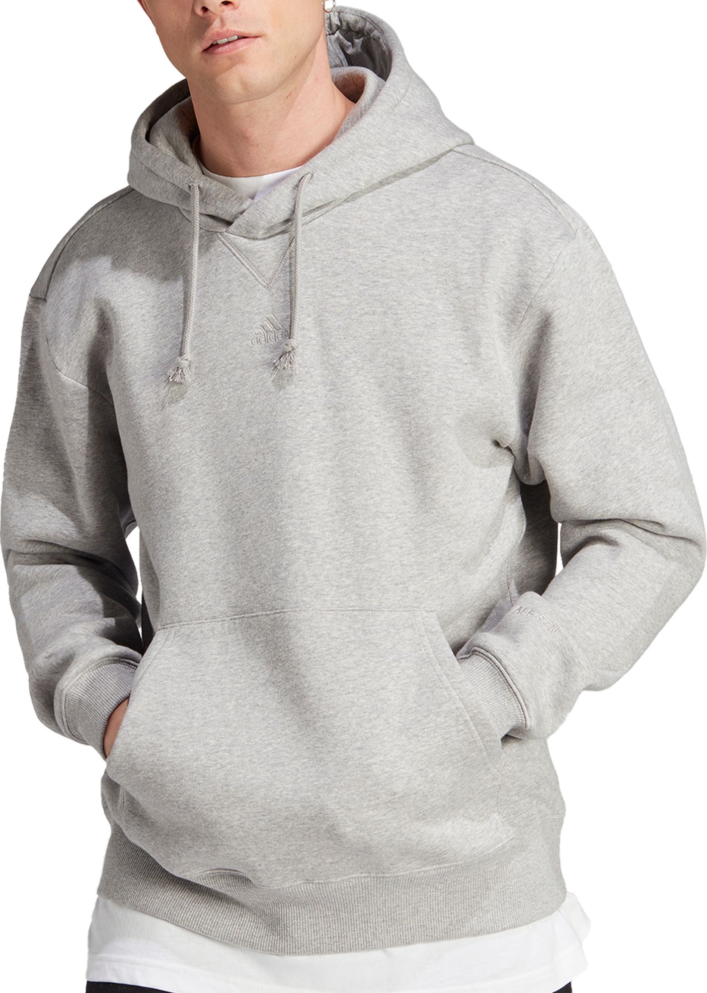 adidas Mens All SZN Fleece Hoodie Gray $22.47 Free Shipping on $49 