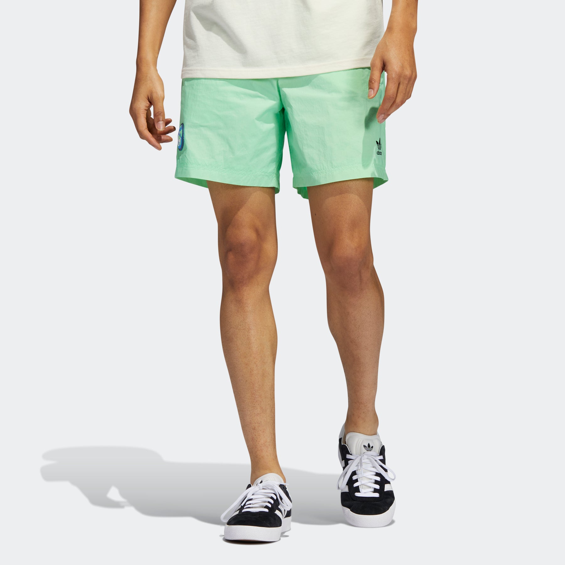 Adidas Mens Happy Earth Shorts Beam Green $18 Free Shipping