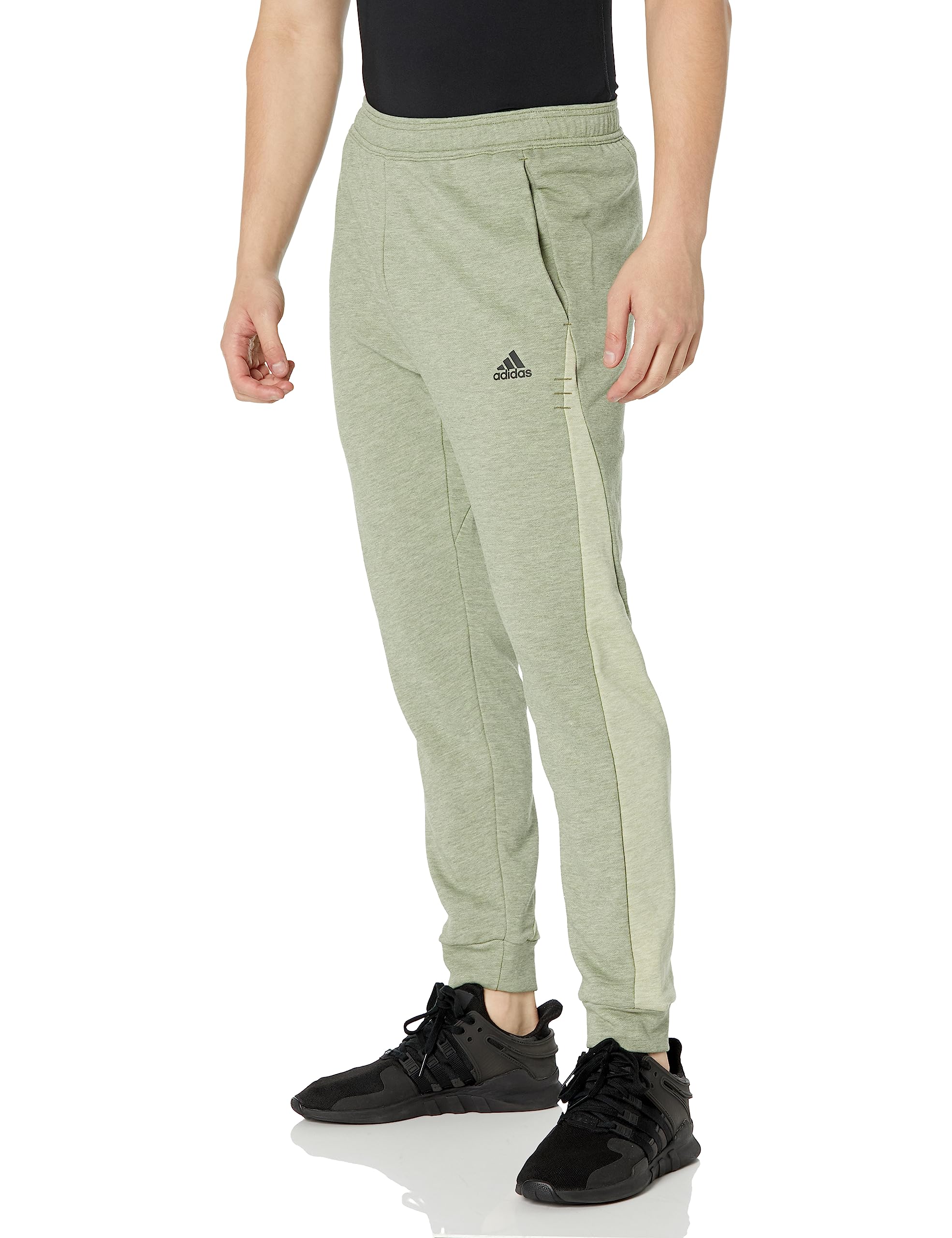 Adidas Mens M lange Pants Olive Strata Melange/Legacy Green Melange from $20.62 Free Shipping w/ Prime or on $35