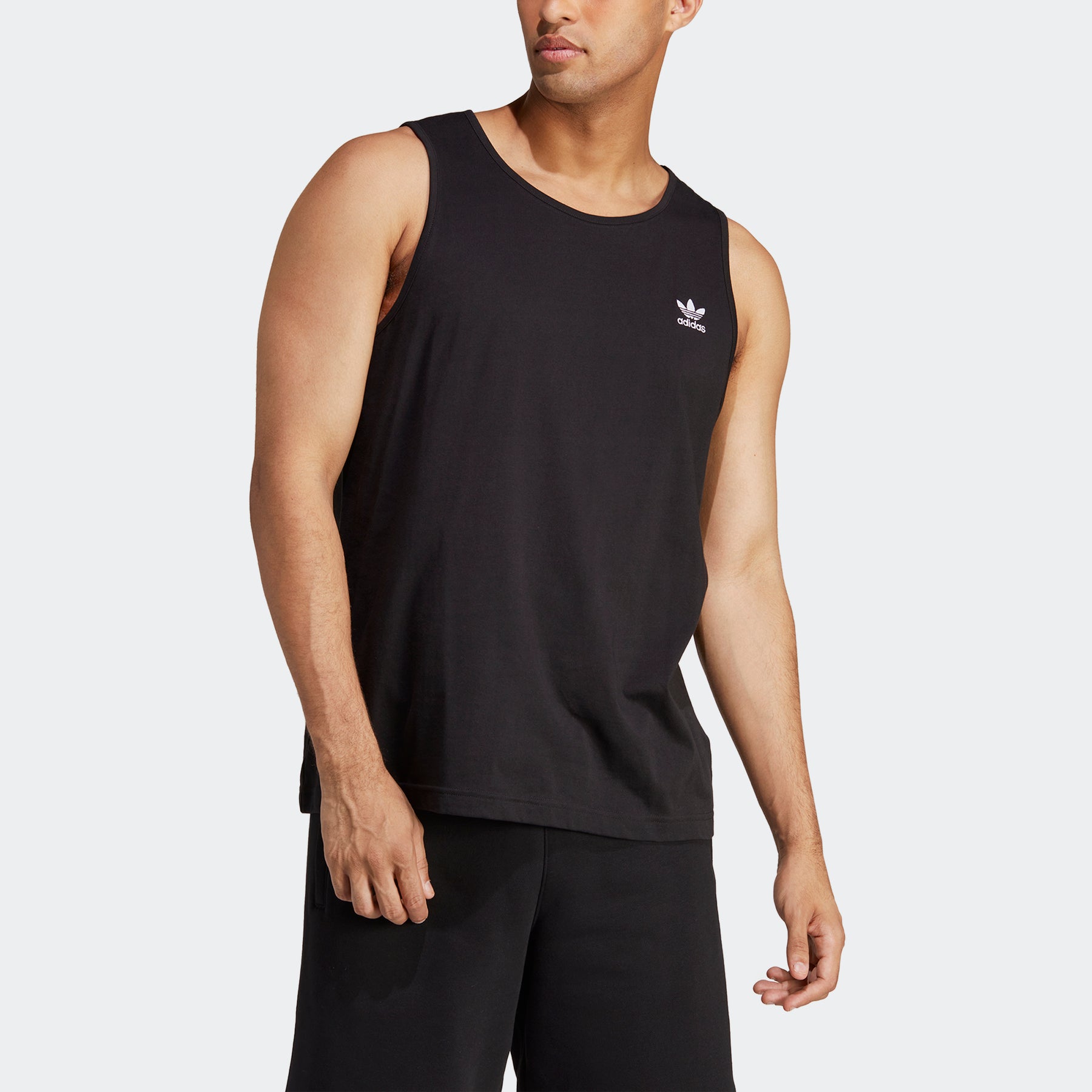 Adidas Mens Trefoil Essentials Tank Top Black $5 Free Shipping