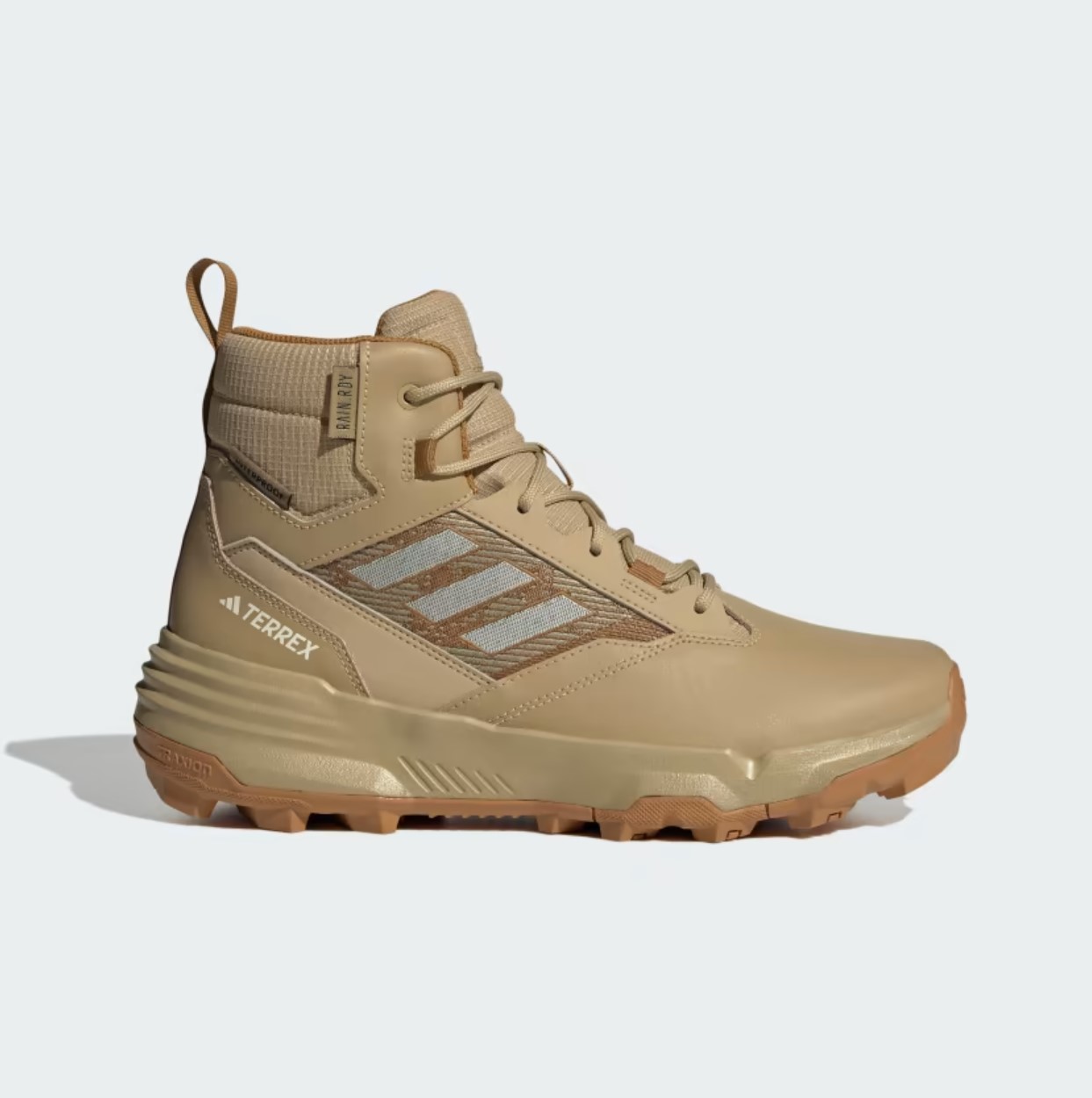 Adidas Terrex Unity Leather Mid Rain.Rdy Hiking Shoes Beige Tone / Ecru Tint / Mesa $52.5