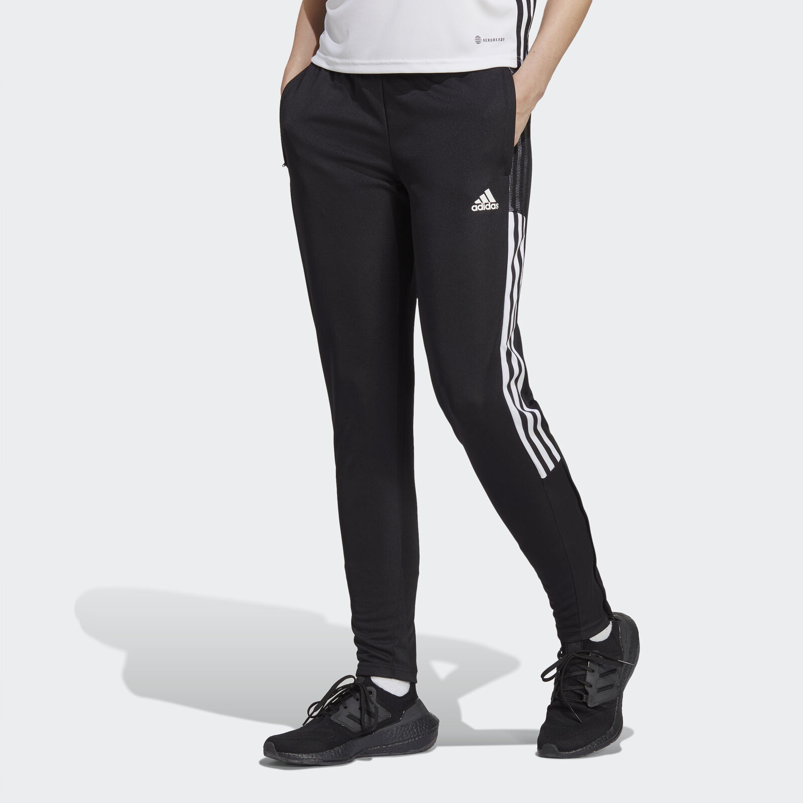 Adidas Womens Tiro Track Pants Black/White $10.40 Free Shipping