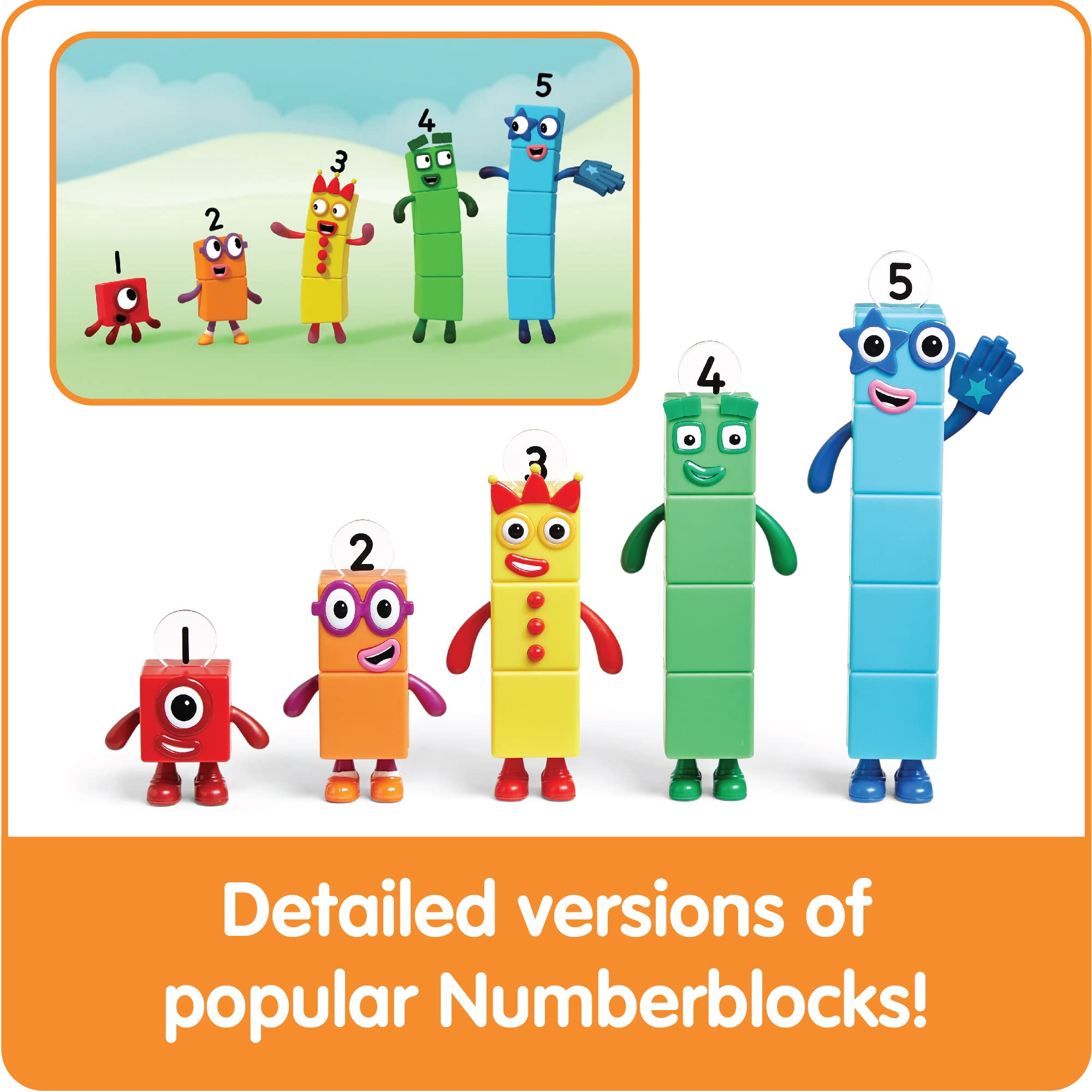 Hand2mind Number Blocks Friends One to Five Action Figures Learning Playset $10 Free Shipping w/ Prime or on $35